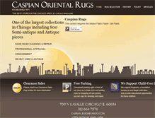 Tablet Screenshot of caspianorientalrug.com